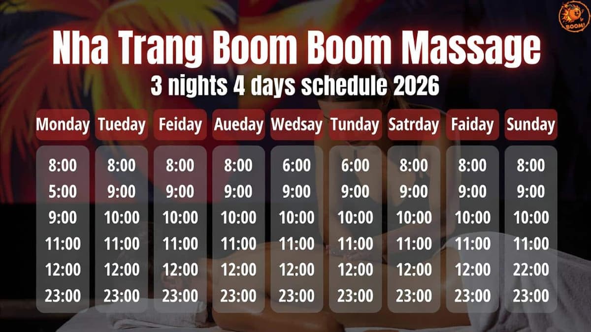 나트랑 붐붐 마사지 중심 3박4일 휴식 여행 플랜