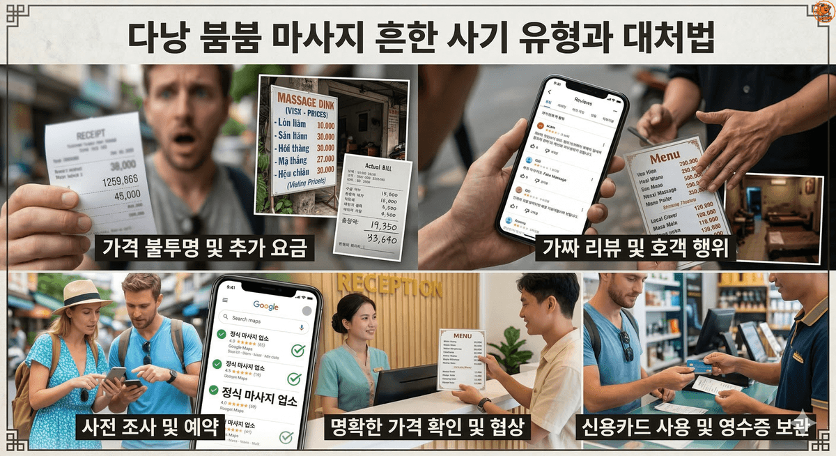 다낭 붐붐 마사지 안전 가이드: 사기 피하고 안심 즐기기